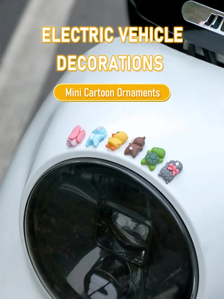 AliExpress Other 6pcs Cute Animal Ornament Car Center Console Display Screen Ornament Car Rearview Mirror Bike Little Turtle Cute Pendant Doll