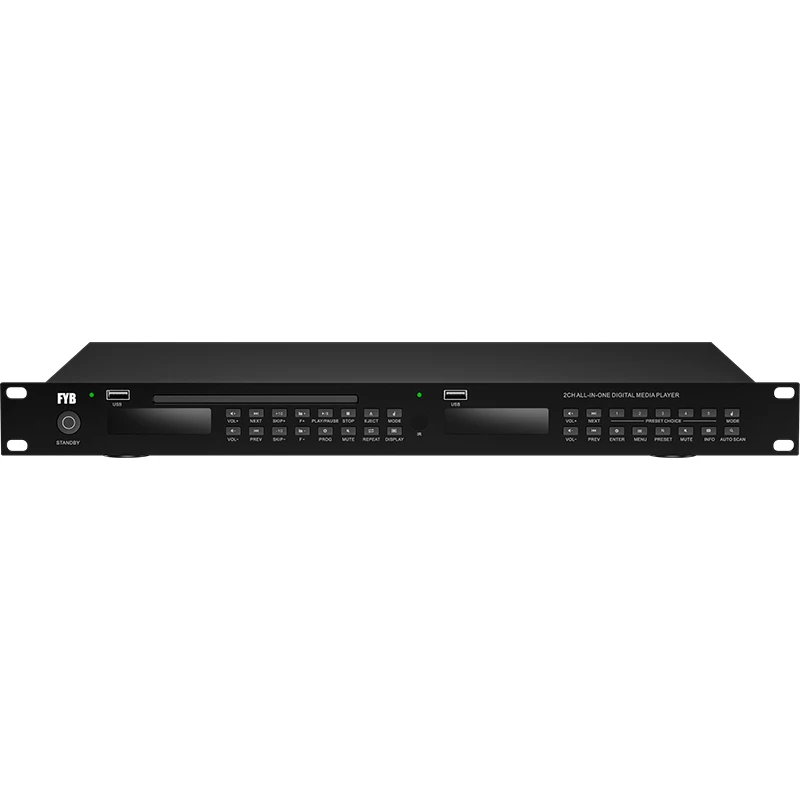 2CH All-in-One Digital Media Player CD bluetooth USB FM AM PA System Audio Source Music Play High End