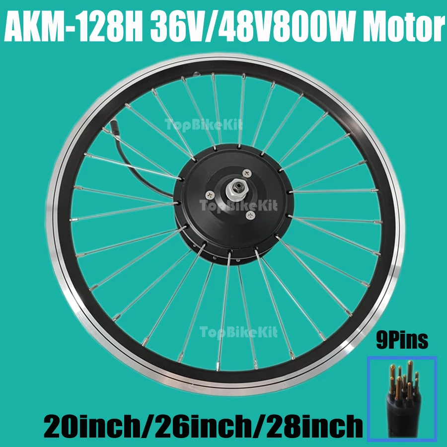 Eike Gear Motor 800W Powerful Cassette AKM Motor 128HCST Cassette 36V 48V 800W Rear Hub Motor High Speed 9pins Motor Plug