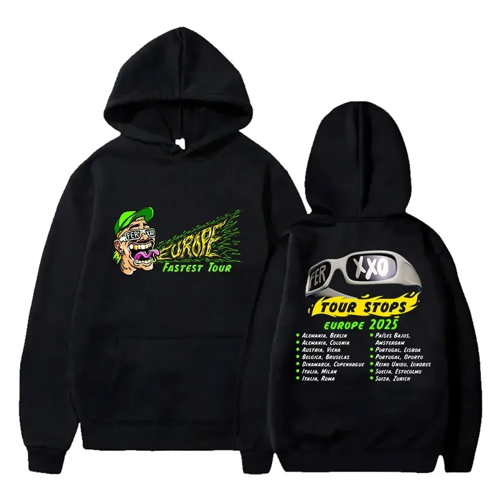 

Ferxxo Feid Hoodies Merch Women Men Fashion Casual Hooded Sweatshirts Streetwear Long Sleeve Pullover