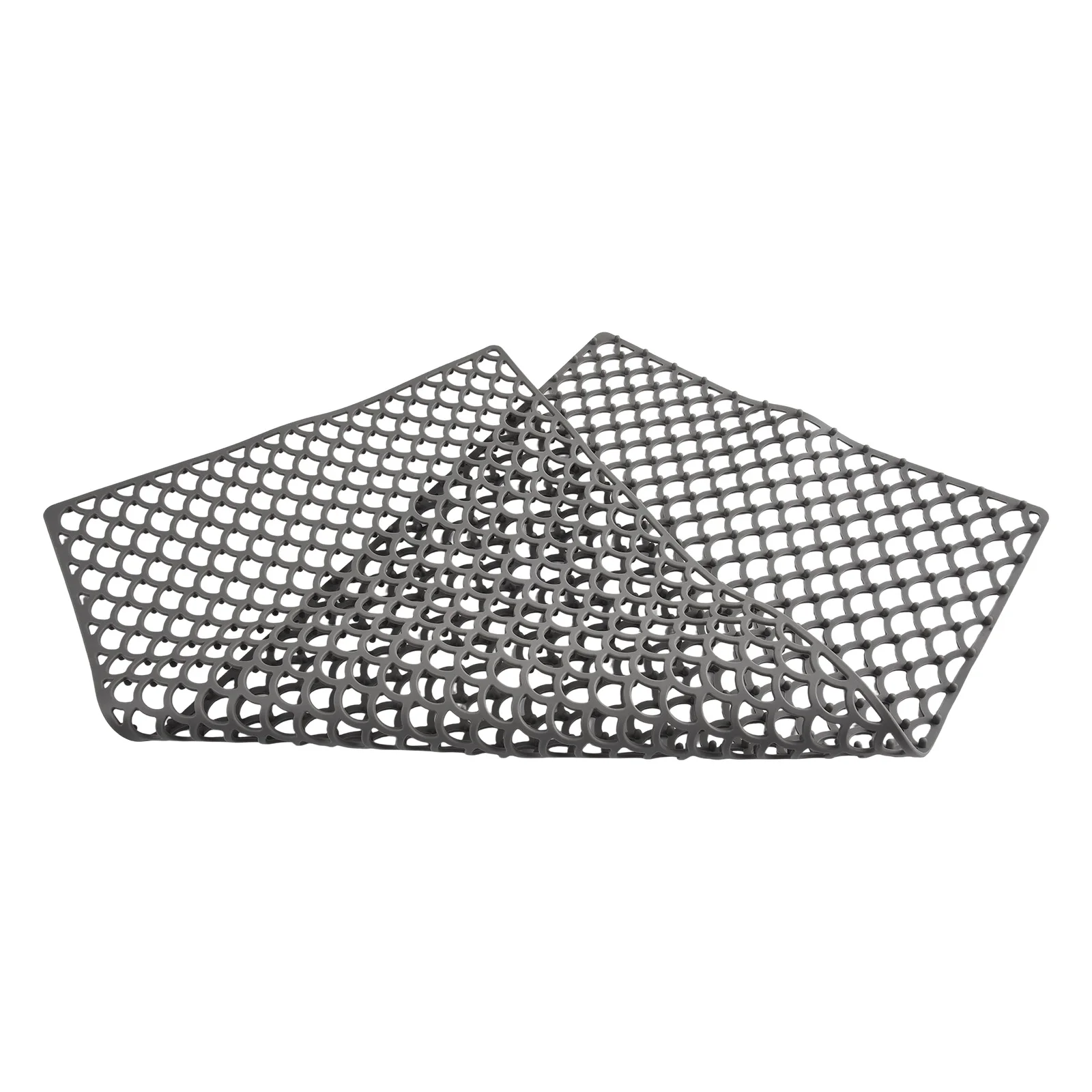 

Black Silicone Sink Mat Dishwasher Safe Sink Mat Efficient Water Flow Farmhouse Sink Mat Bump-Proof Cushioning