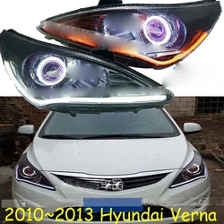 HID,2010~2013,Car Styling,verna Headlight,Solaris,accent,Elantra,Genesis,i10,i20,santa fe,tucson,veracruz,lantra;verna head lamp