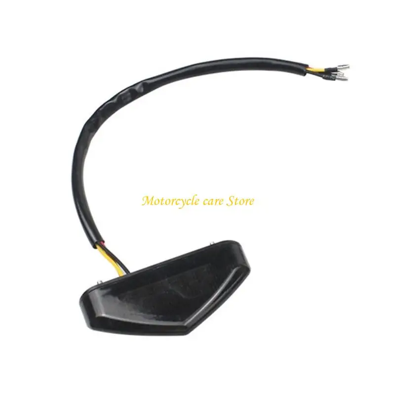 U75F High Brightness Motorcycle Brake Lamp Double Material Construction Tool Less Mounting Suitable For Long Distance Riders