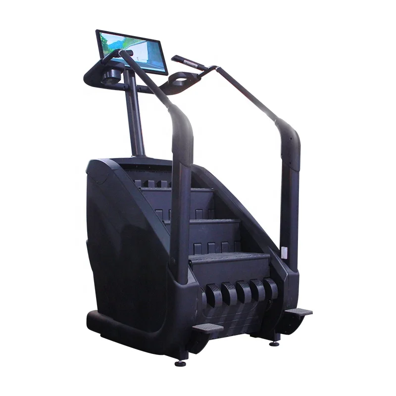 2026  Commercial Touch Screen Stair Master Climber Stepper Electric Fitness Equipment for Commercial Gym
