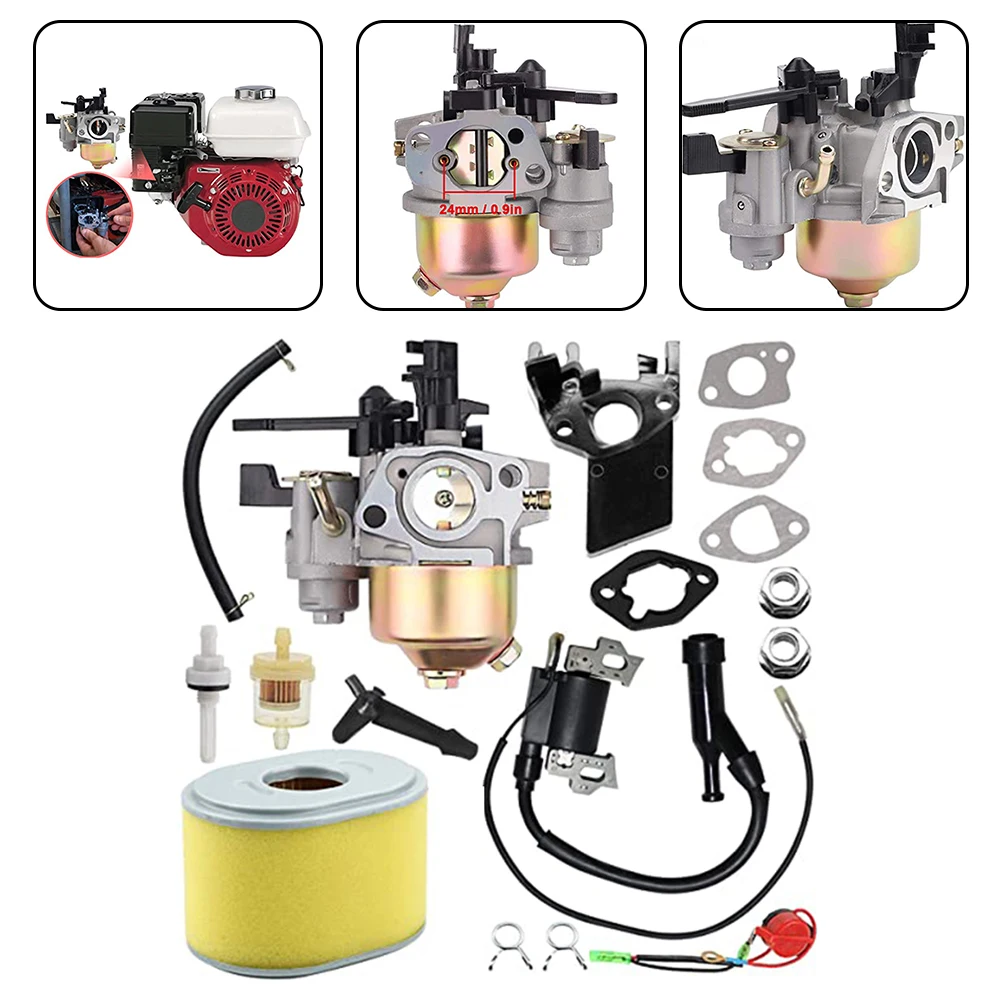 Carburettor Kit Featuring Air Filter and Ignition Coil for Honda Engines Optimized for Fuel Efficiency in Multiple Uses