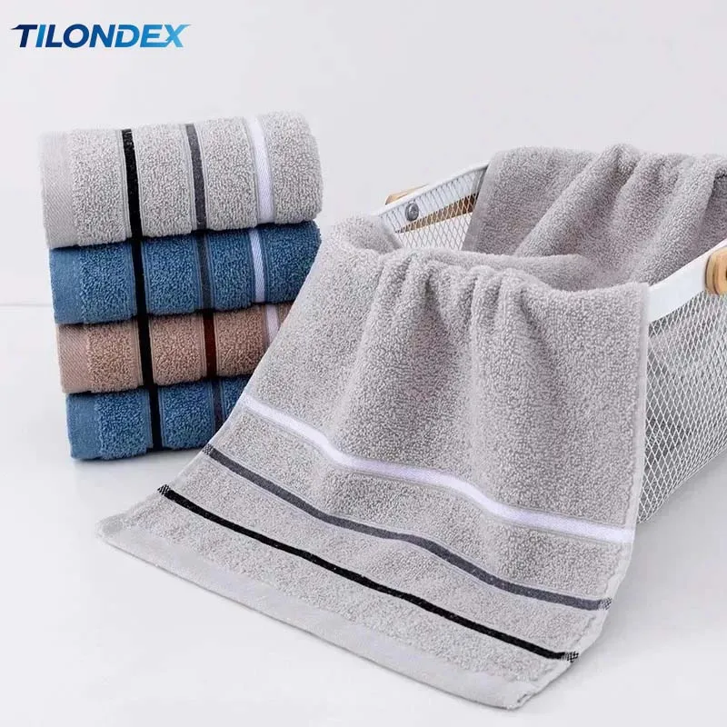 TILONDEX Various Colors Plush Cotton Towel Set - Perfect for both adults and young people for home use or camping，Makes a great
