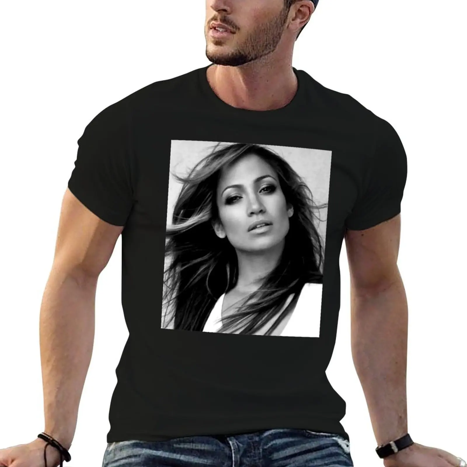 

Футболка Дженнифер Лопес, мужская футболка, мужские хлопковые футболки, футболка