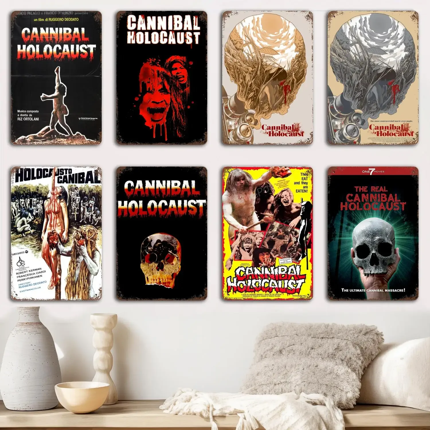 cannibal holocaust poster Metal Signs wall decor Vintage Tin Signs Captain Metal Poster Decor for Bar Pub Club Wall Decoration