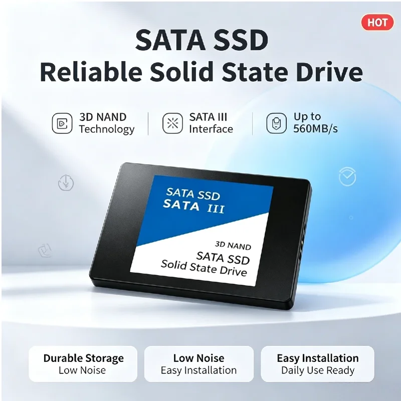 Original SATA3 2.5-inch SSD Solid State Drive 1TB 2TB Internal Hard Disk High Speed SSD for Laptop Desktop PC Storage Expansion