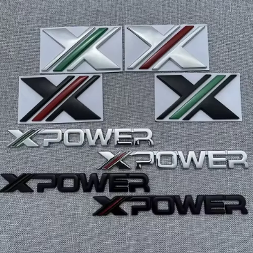 

Original 3D Car Metal X POWER XPOWER Logo Stickers and Decals For MG5 MG6 MG Rear Trunk Body Emblem Badge Styling Accessories