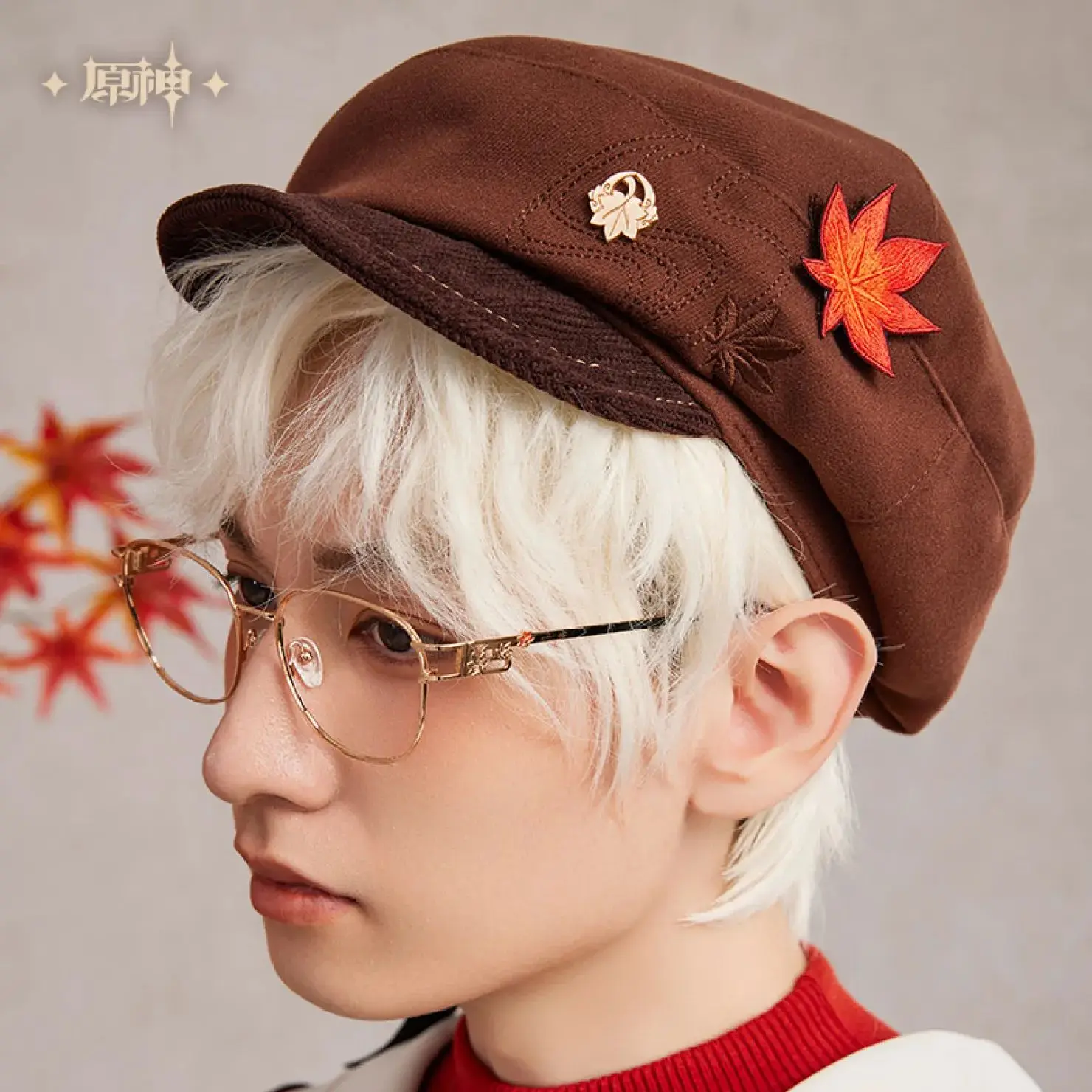 [Genuine] Kazuha Theme Impression Casual Cloud Hat Anime Game Cosplay Accessories Headwear 54-58CM Adult Caps Original Gifts