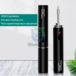 Cordless Soldering Iron USB Rechargeable Portable Soldering Iron Kit 10W Temperature Adjustable Electronic Repair Welding Tool