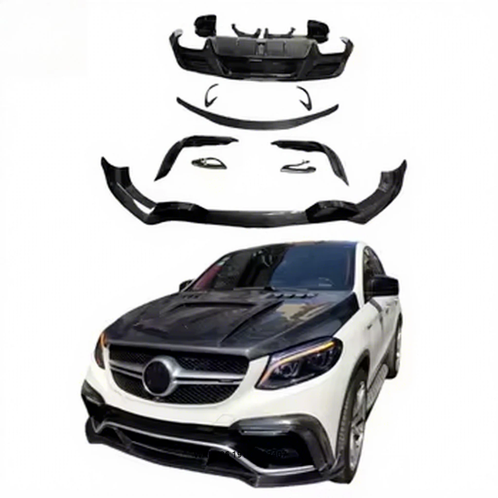 

Suitable for MercedesBenz GLE 63 Fiber Front and Rear Spoilers Side Skirts Body Kit Fenders Trunk Lid Front and Rear Bumpers