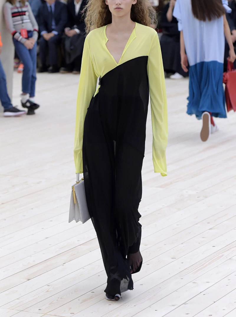 

Fashionable Transcendent Style Women's One-Piece Summer Clothes High Waist Wide Leg Pants Asymmetrical Design Streetwear
