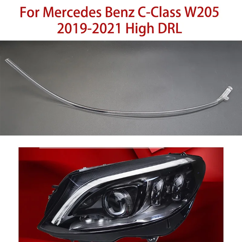 

For Mercedes Benz C-Class W205 LED 19-21 Daytime Running Light Car Headlight DRL Light Guide Tube Angel Eyes Light Guide Strips