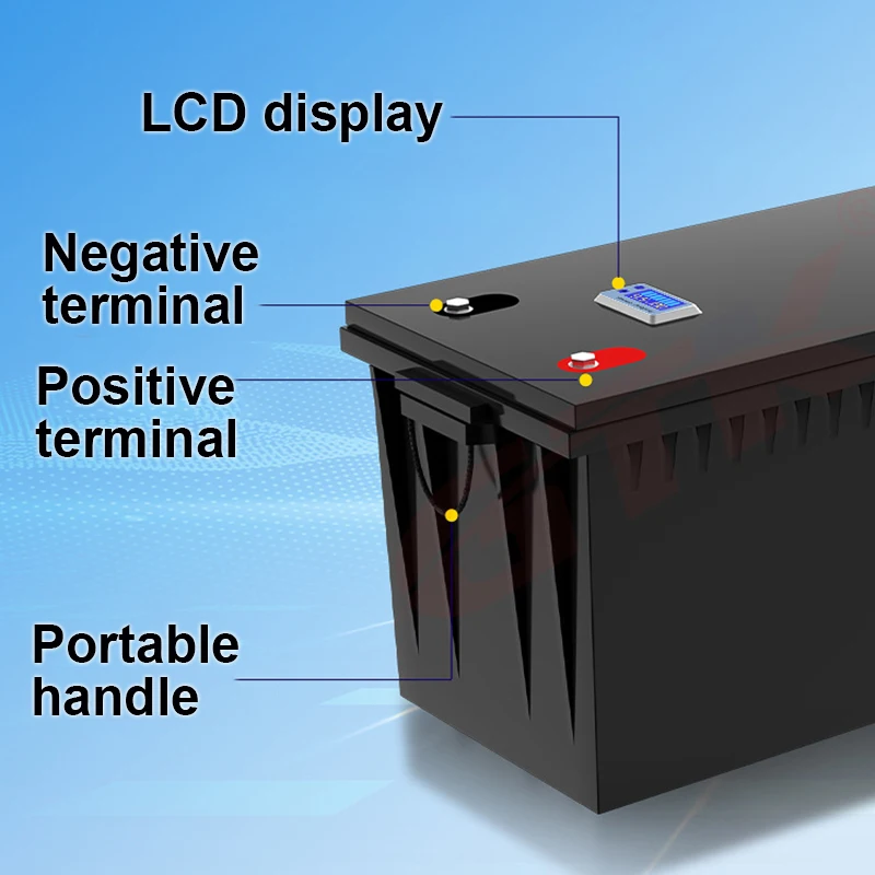 Waterproof 12V 24V 36V 48V 80Ah 100Ah 150Ah 200Ah 400Ah Lifepo4 battery BMS inside for trolling motor boat RV +Charger