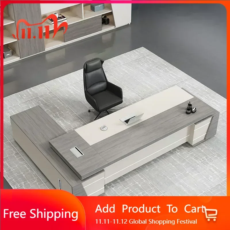 

Reception Computer Desk Corner Bureaux Table Room Shelves Desks Table Work Economic Display Nordic Escrivaninha Unique Furniture