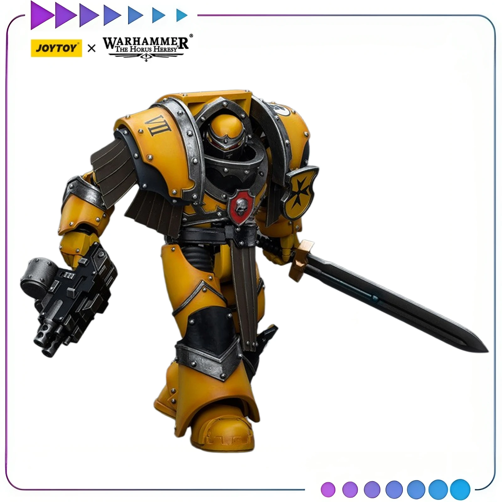 

JOYTOY Warhammer 40K Императорские кулаки Легион Катафология Терминатор Отряд Легион Катерактивы Сержант с силовым мечом Игрушка