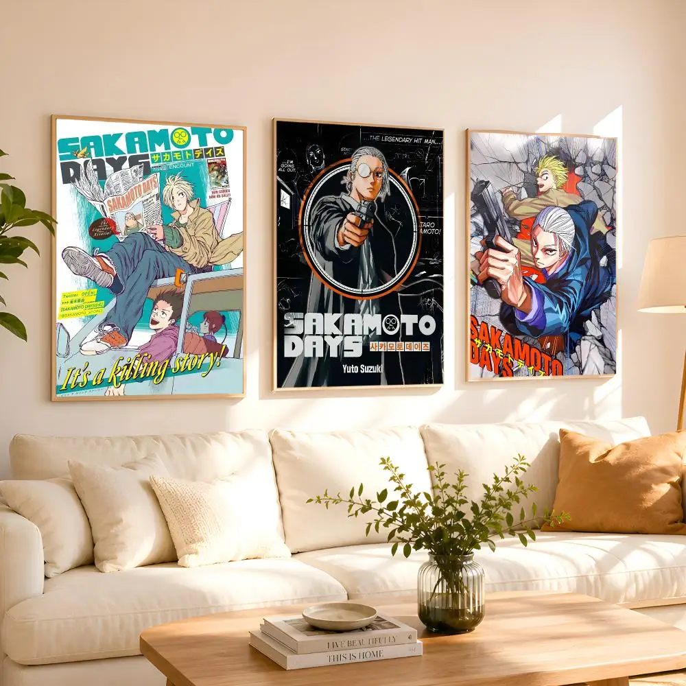 Popular Anime S-SAKamoTO DAYS Poster 1PC HD Matte Peel And Stick Wall Decor For Bedroom Living Room Dorm Office
