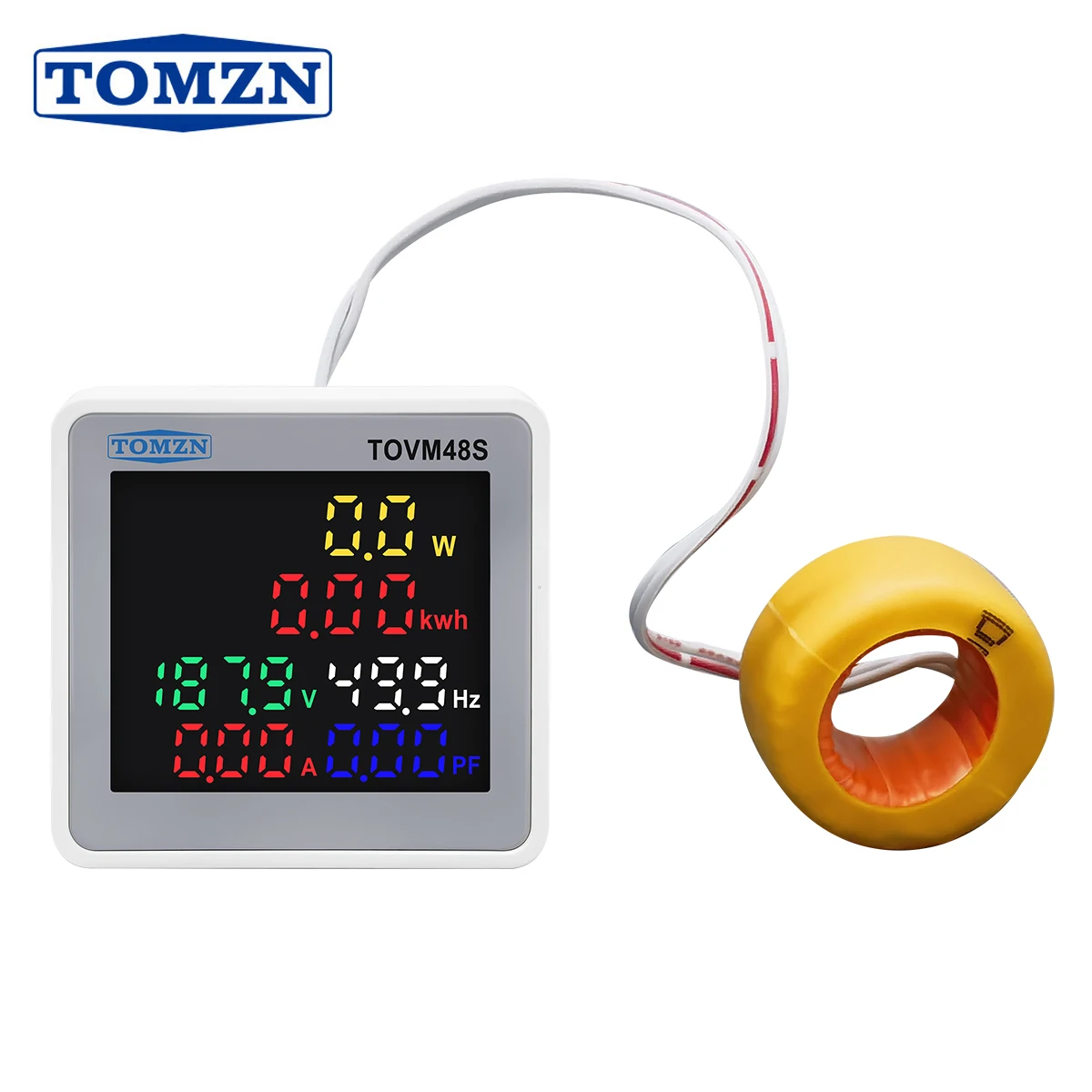 

TOMZN 6IN1 50-300VAC 50/60Hz Voltmeter Ammeter Ampere Current Voltage Hertz Frequency Energy Meter kWh Active Power Measurement