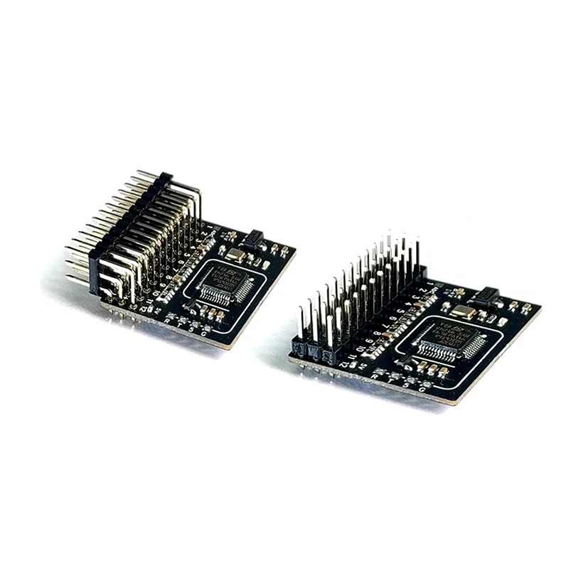 

5-12V 12CH CRSF ELRS to PWM Converter Angle Pin Type Adapter Board 50Hz PWM Output 5-12V BEC for TBS Receiver FPV Drone