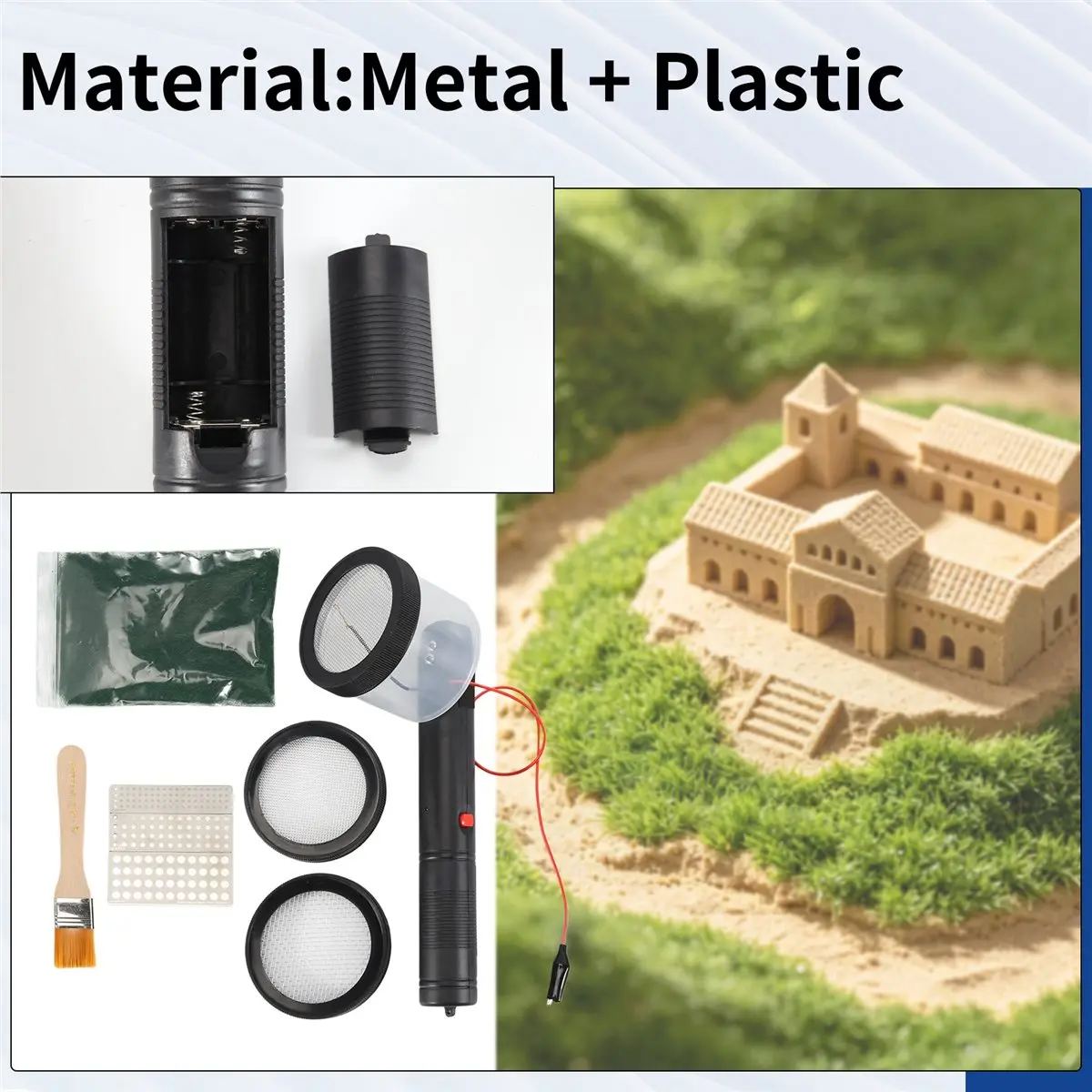 ˉ﹃ˉ-flocking-kit-static-grass-applicator-abs-flocking-machine-with-antislip-handle-for-diy-scenic-modelling-diorama-scenery