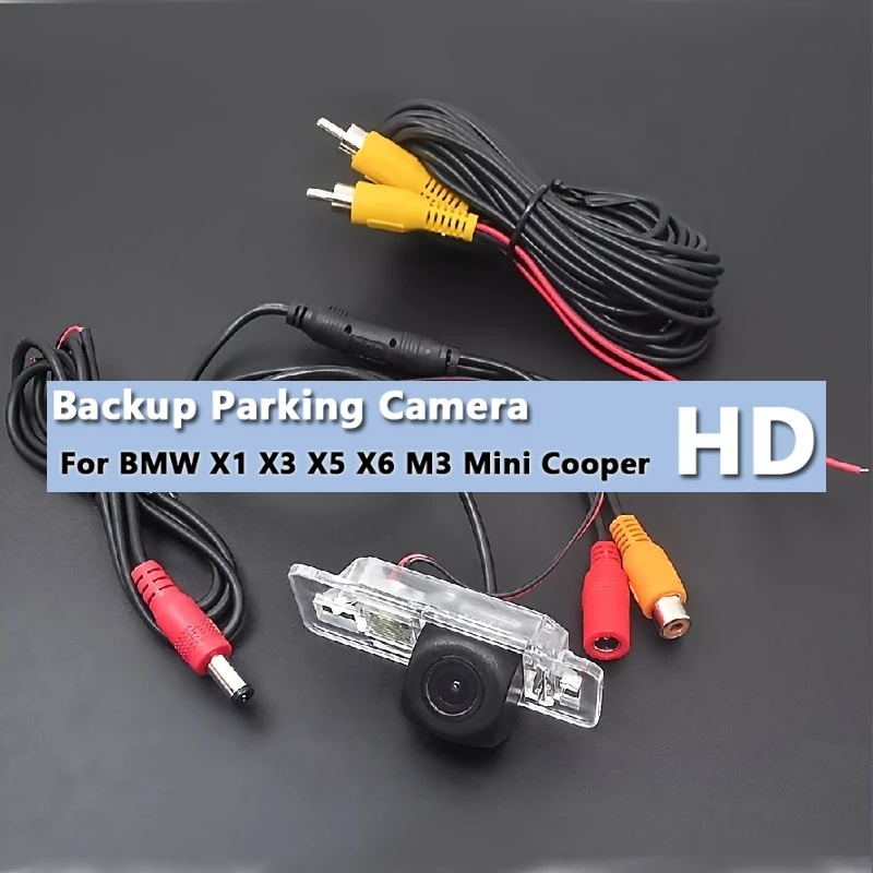 Rearview Camera System for BM-W Vehicles, Including Reverse Backup Camera And License Plate Light