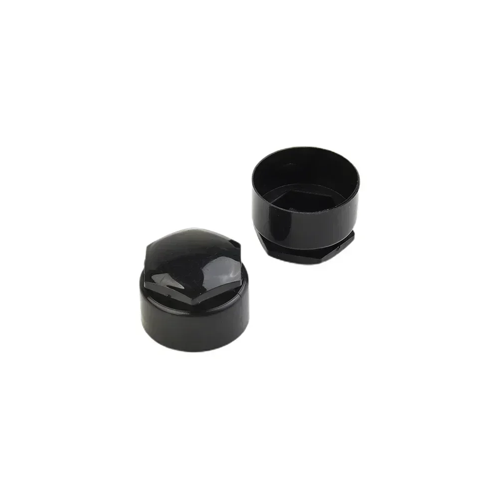 24pcs 17 MM Black Wheel Nut Bolt Trim Studs Cover Cap For Opel For BMW Plastic For Car Wheel 17MM 0.66in Bolts Or Nut