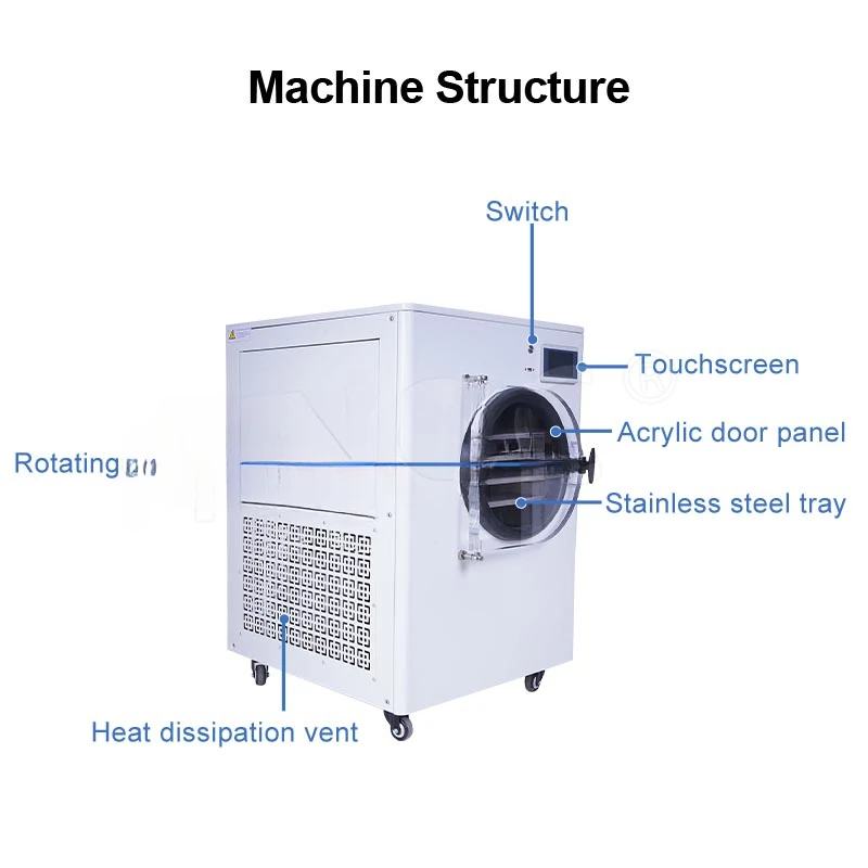 Mini Machine Price Automatic Small Freeze Dryer Drying Equipment For Flower Home Lab