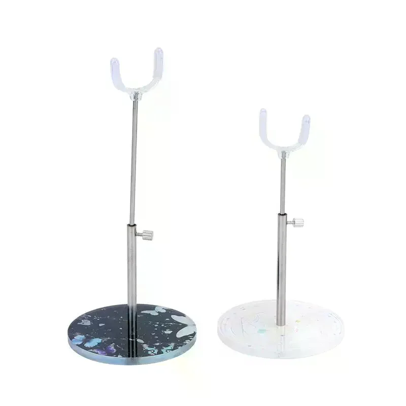 Adjustable Acrylic Doll Bracket Clear Extendable Standing Holder for 1/8 1/6  Dolls Collectible Figurine Home Display Decor