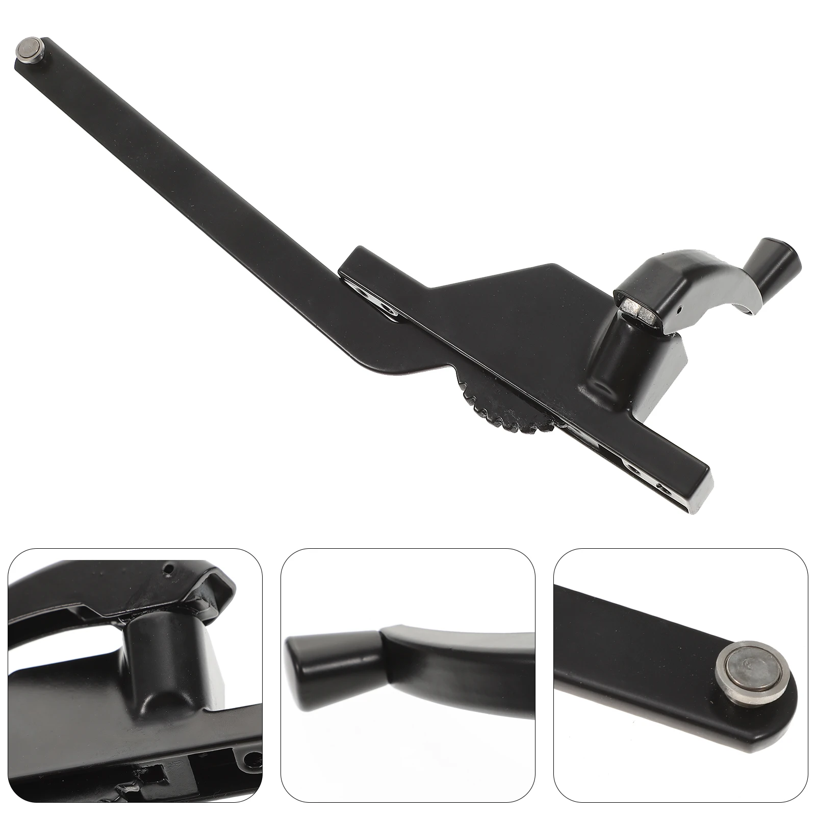 

Left Hand Casement Window Opener 9 Inch Zinc Single Arm Black Left Side Crank Handle For Casement Horizontal Sliding Windows Top
