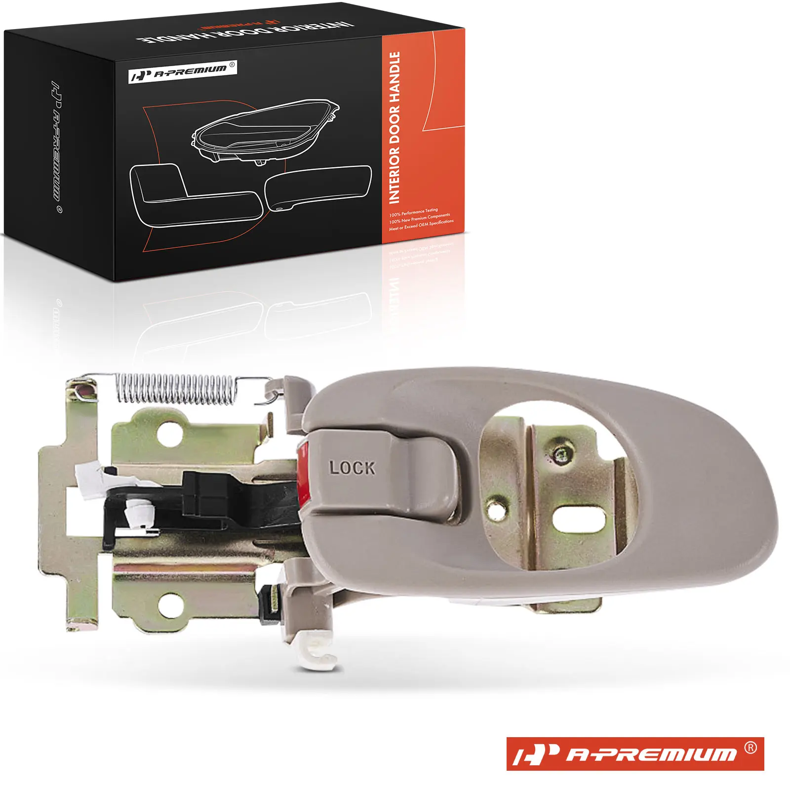 A-Premium Front or Rear Driver Side Beige Interior Door Handle for Kia Sephia 1998-2001 Spectra 2000-2003