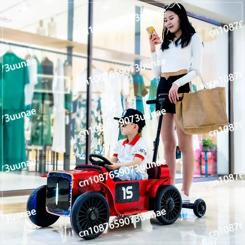 Electric Car Can Seat Adults with Double Boys and Girls  New Parent-child Car Four-wheel Remote Control Car