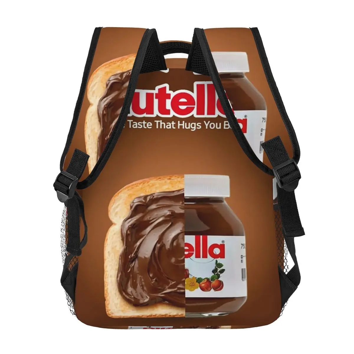 حقائب ظهر Nutella Cutie للأولاد والبنات حقيبة كتب للأطفال حقائب مدرسية كرتونية للكمبيوتر المحمول حقيبة كتف بسعة كبيرة #4