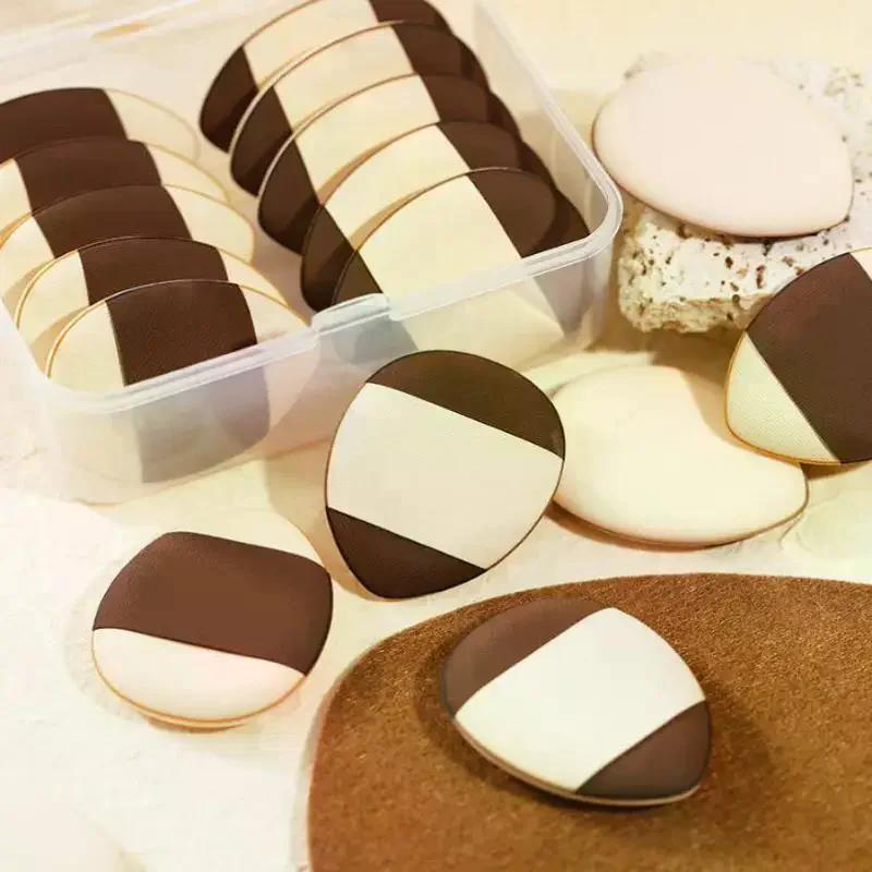 5/10Pcs Mini Finger Puff Foundation Small Teardrop Air Cushion Powder Sponge Face Concealer BB Cream Cosmetic Applicator Makeup