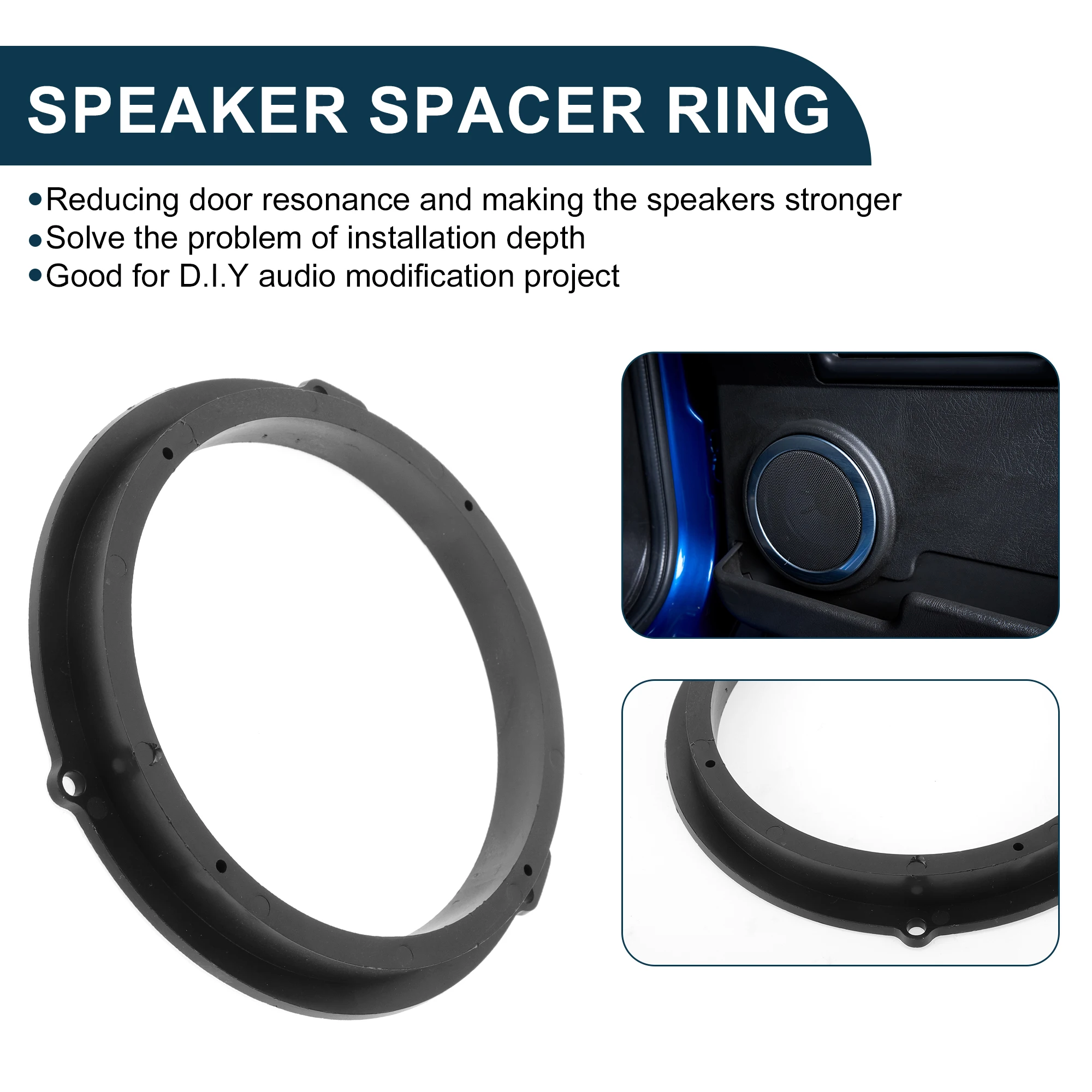 UXCELL Speaker Spacer Ring Tweeter Speaker Spacer Adapter for Ford Escape 13-22 2 Pcs