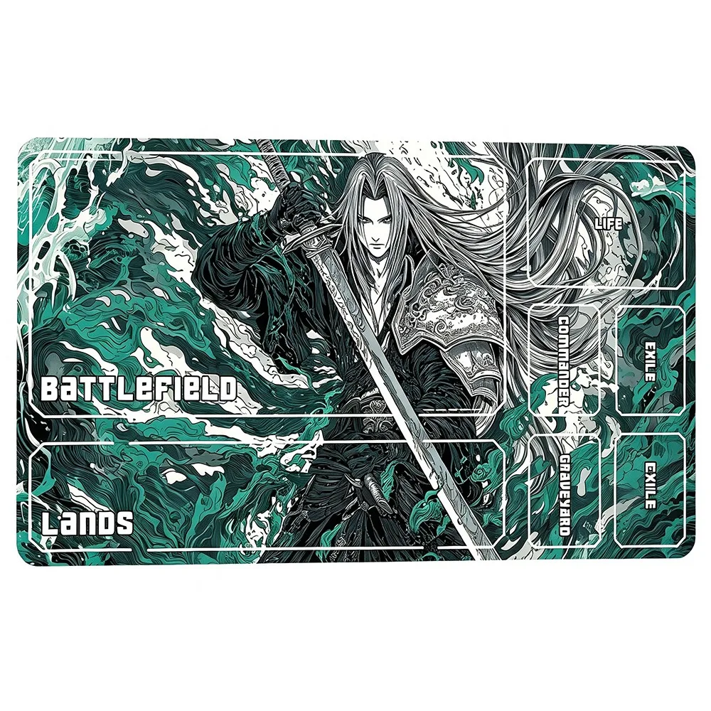 Battlefield Lands Zones TCG Zoned PlayMat Durable Office Deskpad Party Gathering Card GameMat Non-slip Keyboard PC Game MousePad