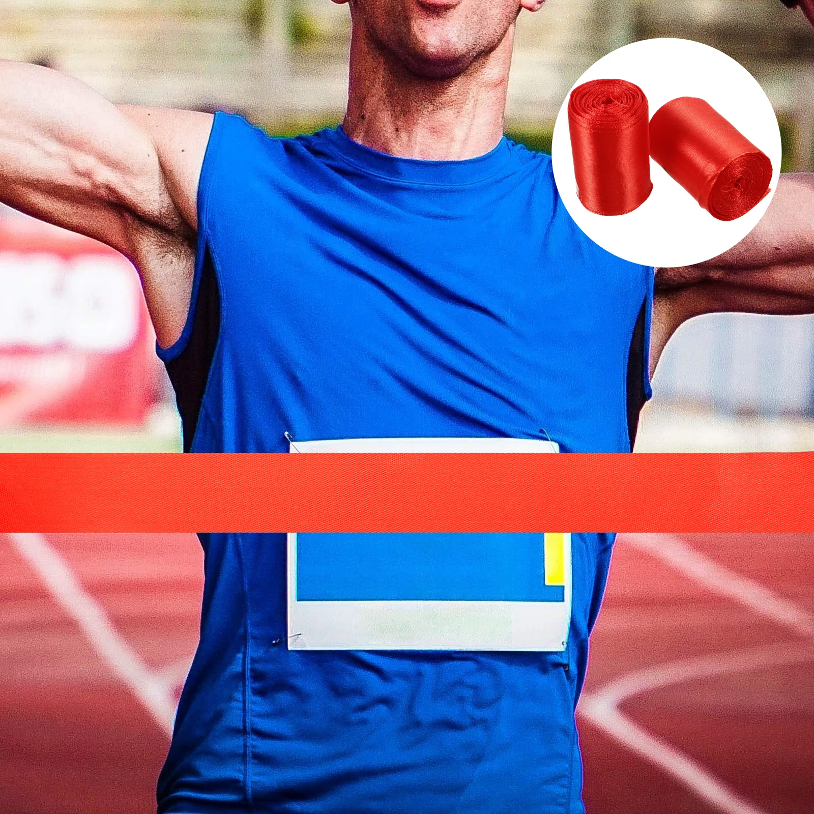 

2pcs Running Belt for Athletics Race Sports Strap Rope Event Sprint Mark Durable Polyester Indoor