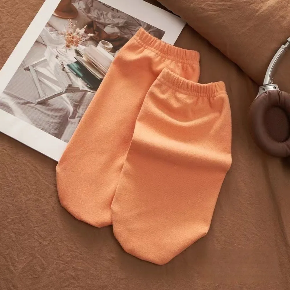 5 أزواج الدفء النوم الجوارب ملابس النوم بعد الولادة الرعاية فضفاضة القدم يغطي بلون لينة تكييف الهواء الجوارب الشتاء #5