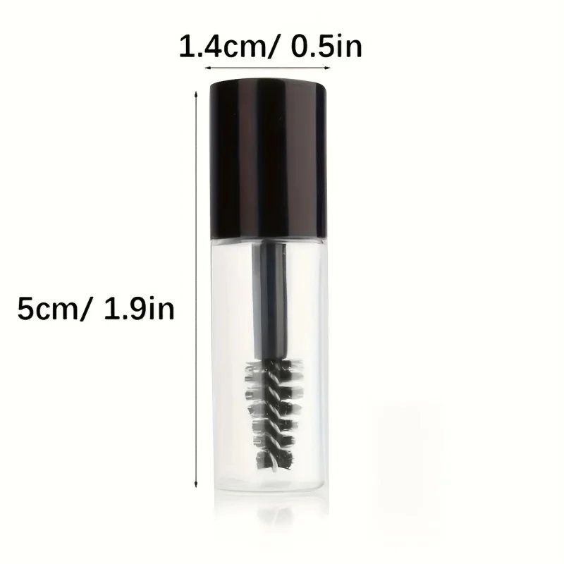Tubo per mascara vuoto di piccole dimensioni campione da 3/10 pezzi con portachiavi con bacchetta per ciglia