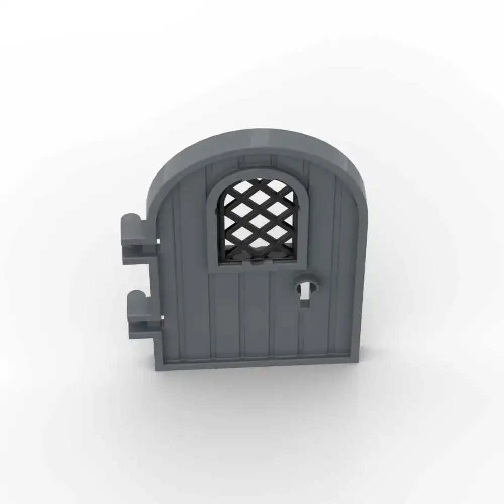 MOC 1PCS Part Bricks 64390 30046 4x6 Round Top Door Building Blocks With Window Lock Hole Puzzle Particle Toy Gifts Dropshipping