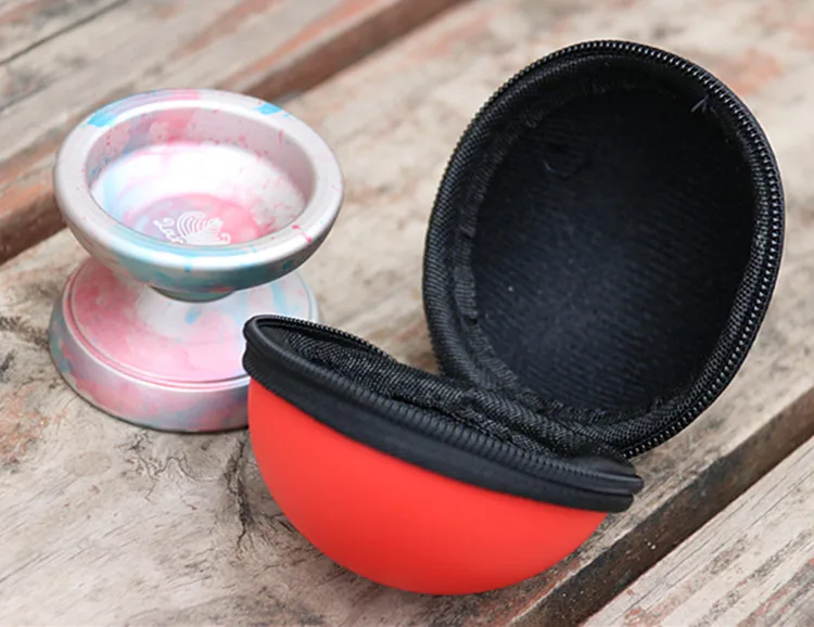 Professional YoYo bag EDC smooth Leather Velvet belt hang key ring Case. For  yoyo  under 44.5X57mm