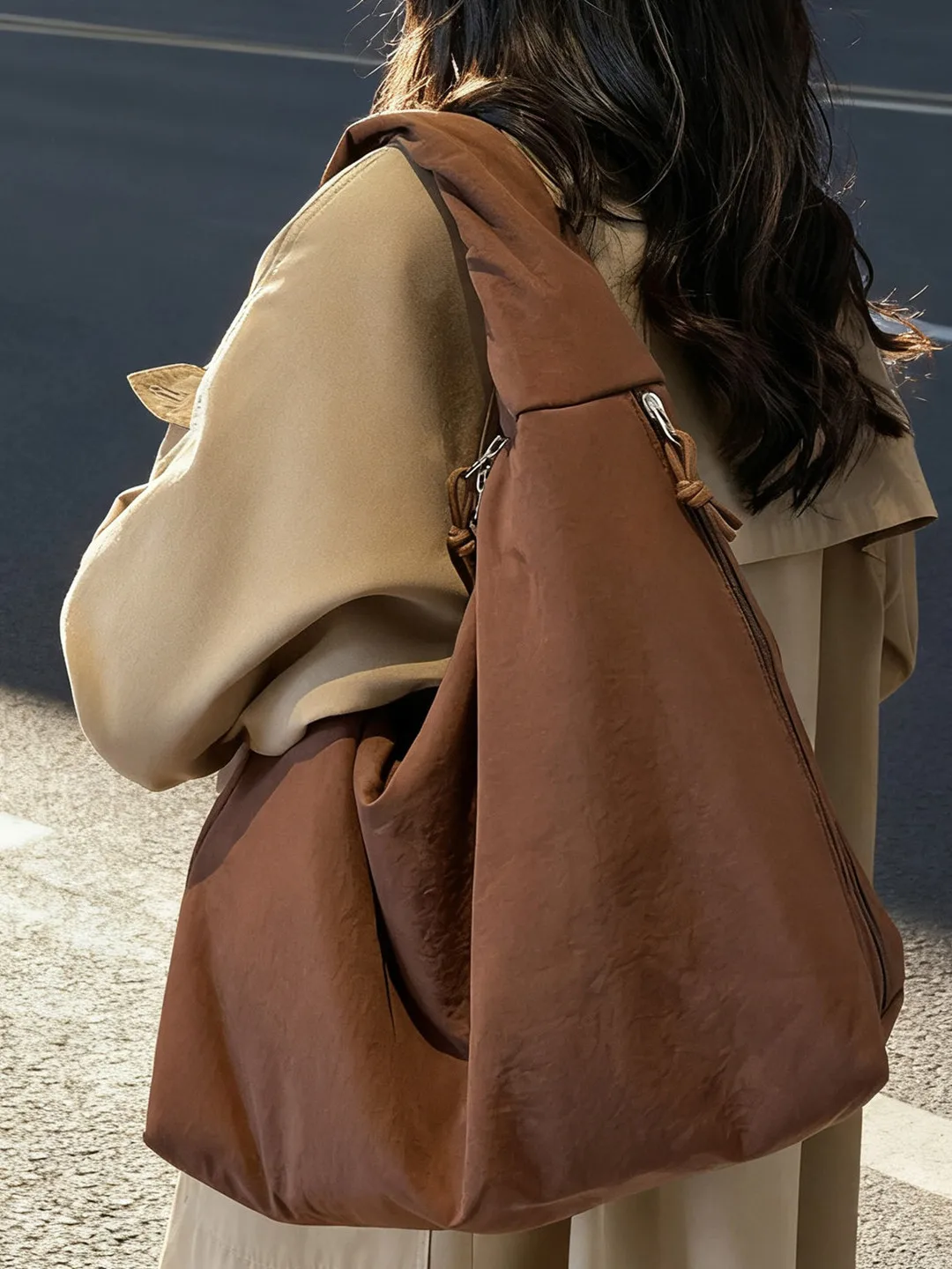 

Casual Canvas Tote Bag Women's Large Capaci Underarm Commuter Single oulder Bag Faionable Japanese Sle 2025 New Model