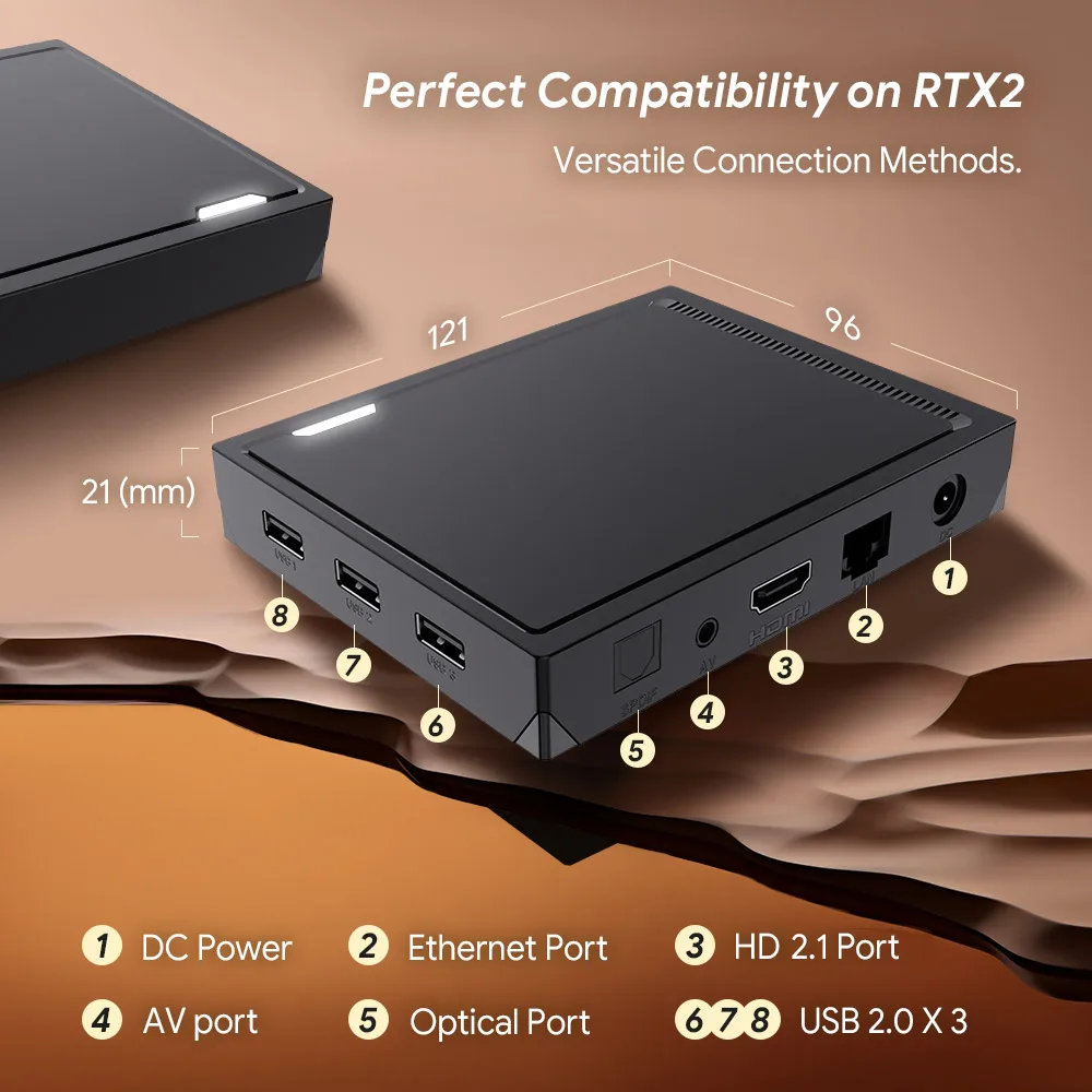 فك التشفير أندرويد 14.0 RT-X2 أندرويد 14 TV Box Realtek1325 CPU دعم AI-PQ AI-SR 1000M 2T2R Wifi5 BT5.2 مشغل الوسائط #6