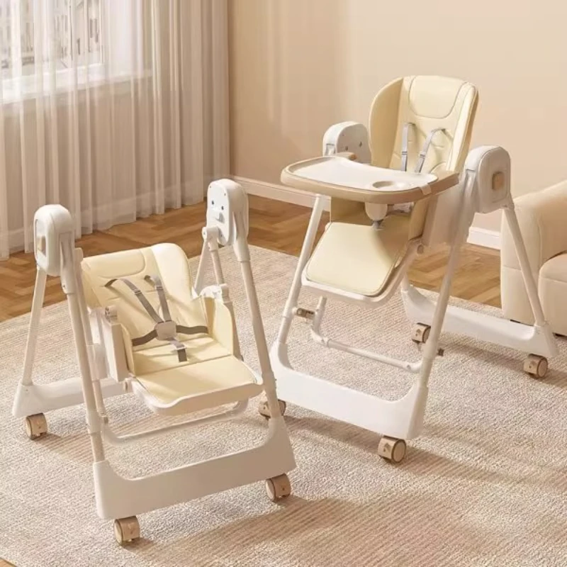 

Baby Dining Chair Foldable Household Portable Baby Chair Multifunctional Table Backrest Seat Children's