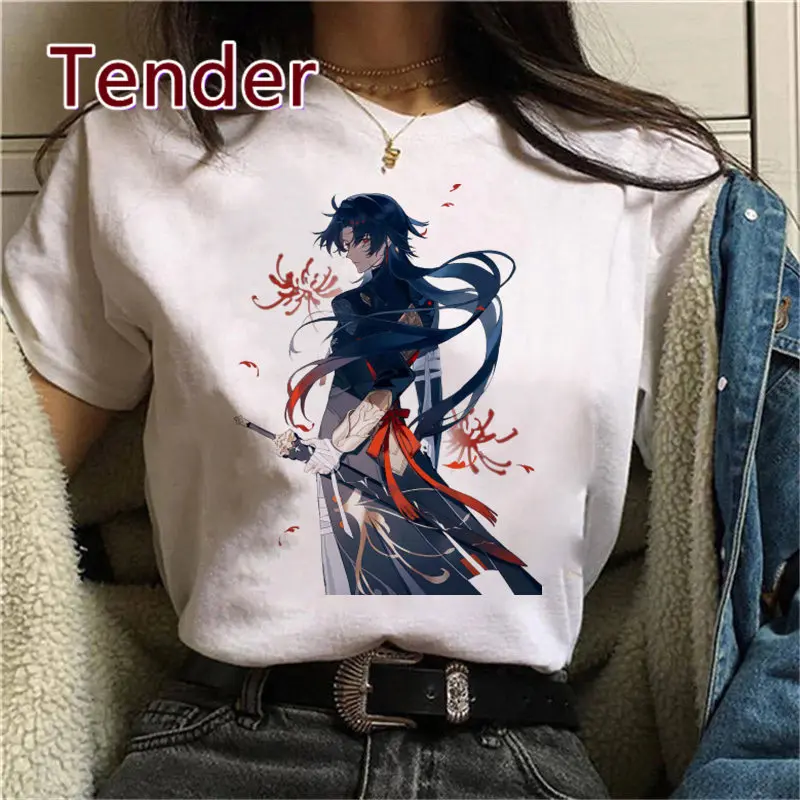 Funny Honkai Star Rail Blade Summer Tshirt Woman Anime Manga Aesthetic Tee Shirt Casual Girl Short Sleeve Yk2 Tops Streetwear