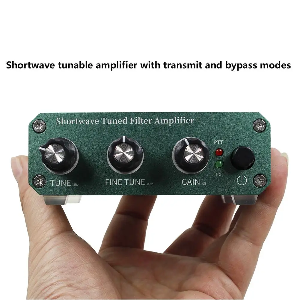 3-30MHz HF Shortwave Receiver with Built-in Tunable Bandpass Filter Center Frequency Adjustment and Low-Noise Amplification
