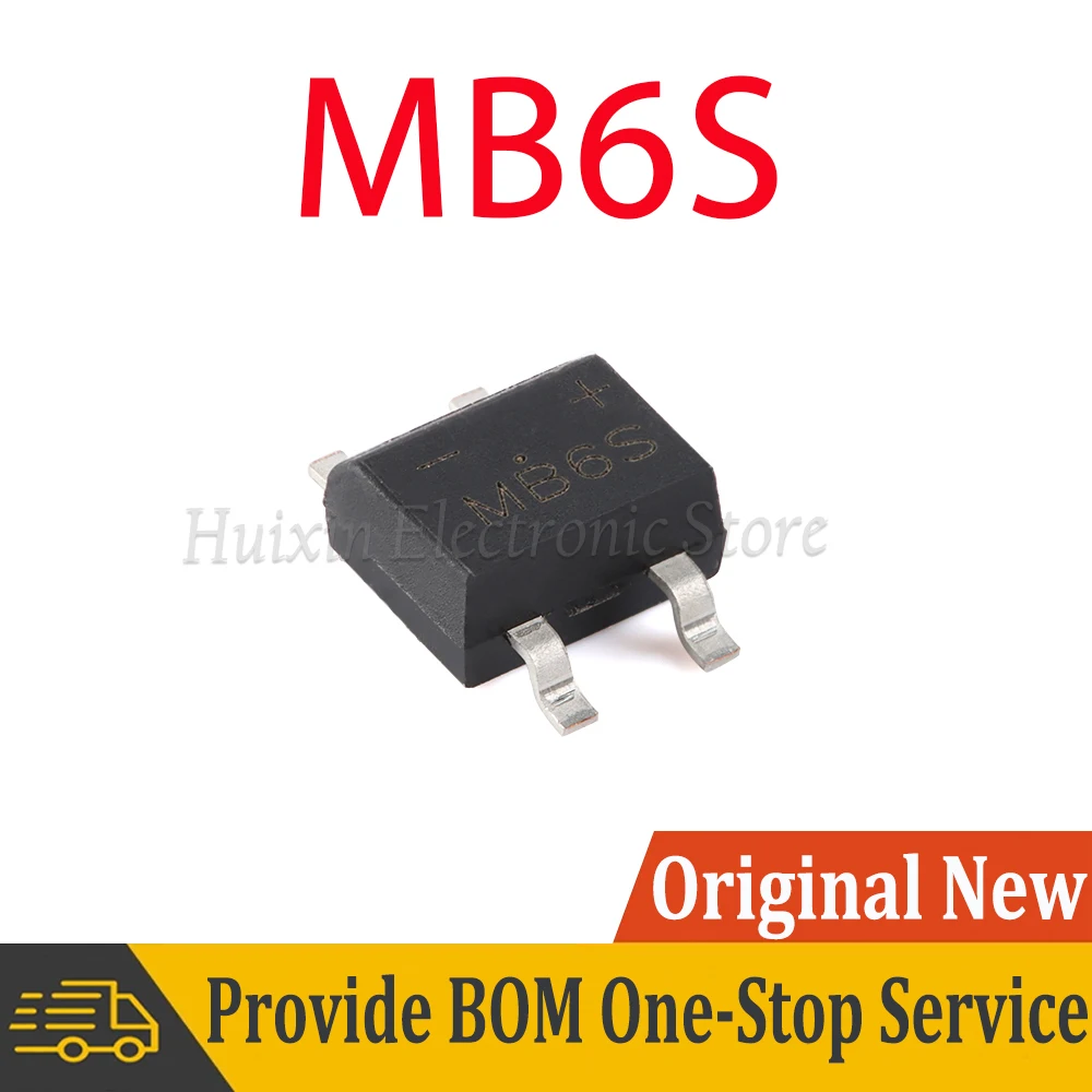 

2-10pcs SMD MB6S 0.5/0.8A 600V Single Phases Diode Rectifier Bridge SOP-4 New Original