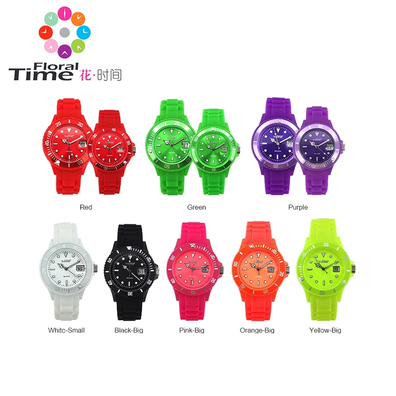 Bloemen Tijd Ft001 Horloge Sport Harajuku Trendy Studenten Kinderen Quartz Horloge Junior Middelbare School Jongens Meisjes Universele Fluoresceren