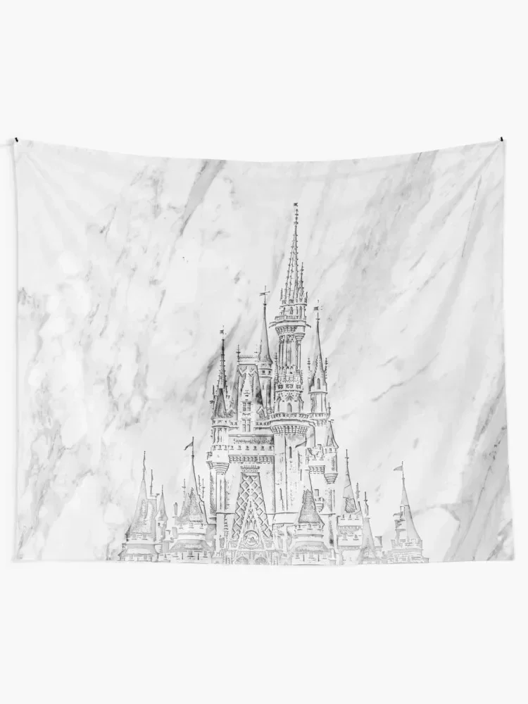 Magic Castle Marble Carving Tapestry Bedrooms Decor Home Decoration Accessories Tapestry